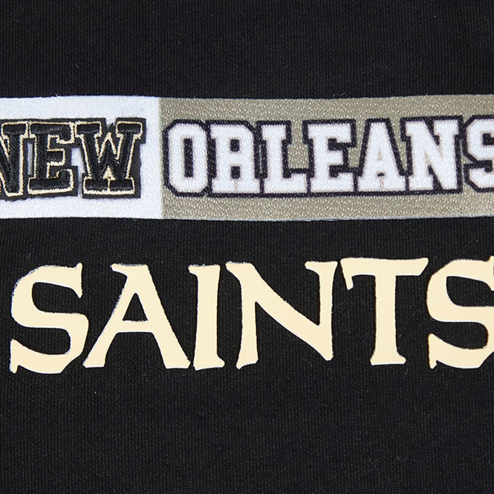 New Orleans Saints Pro Standard Women's Split Logo Full-Zip Hoodie - Black Hoodies