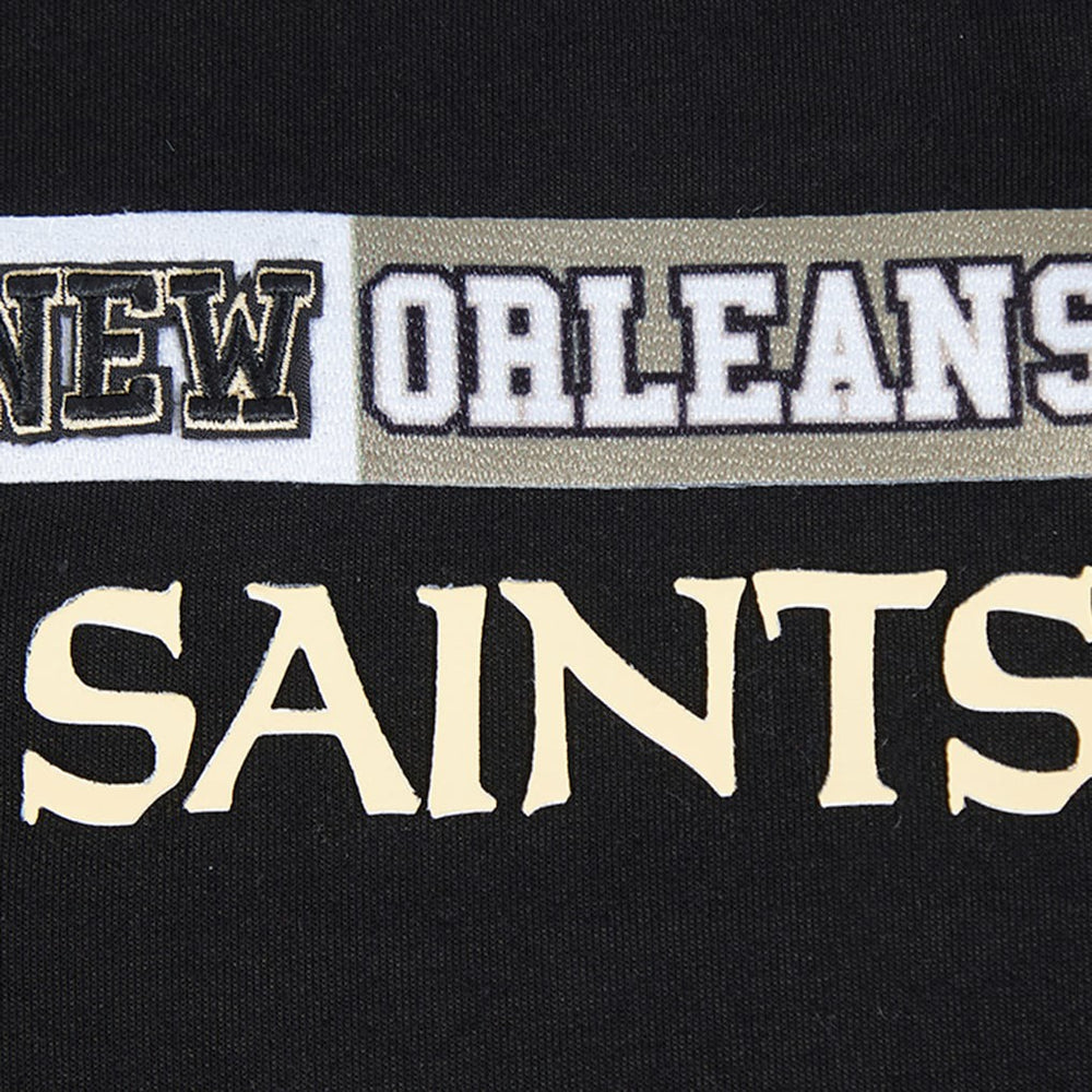 New Orleans Saints Pro Standard Women's Split Logo Full-Zip Hoodie - Black Hoodies