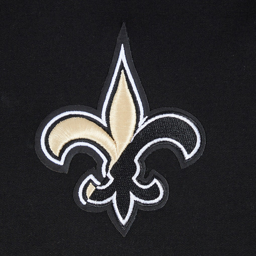 New Orleans Saints Pro Standard Women's Split Logo Full-Zip Hoodie - Black Hoodies