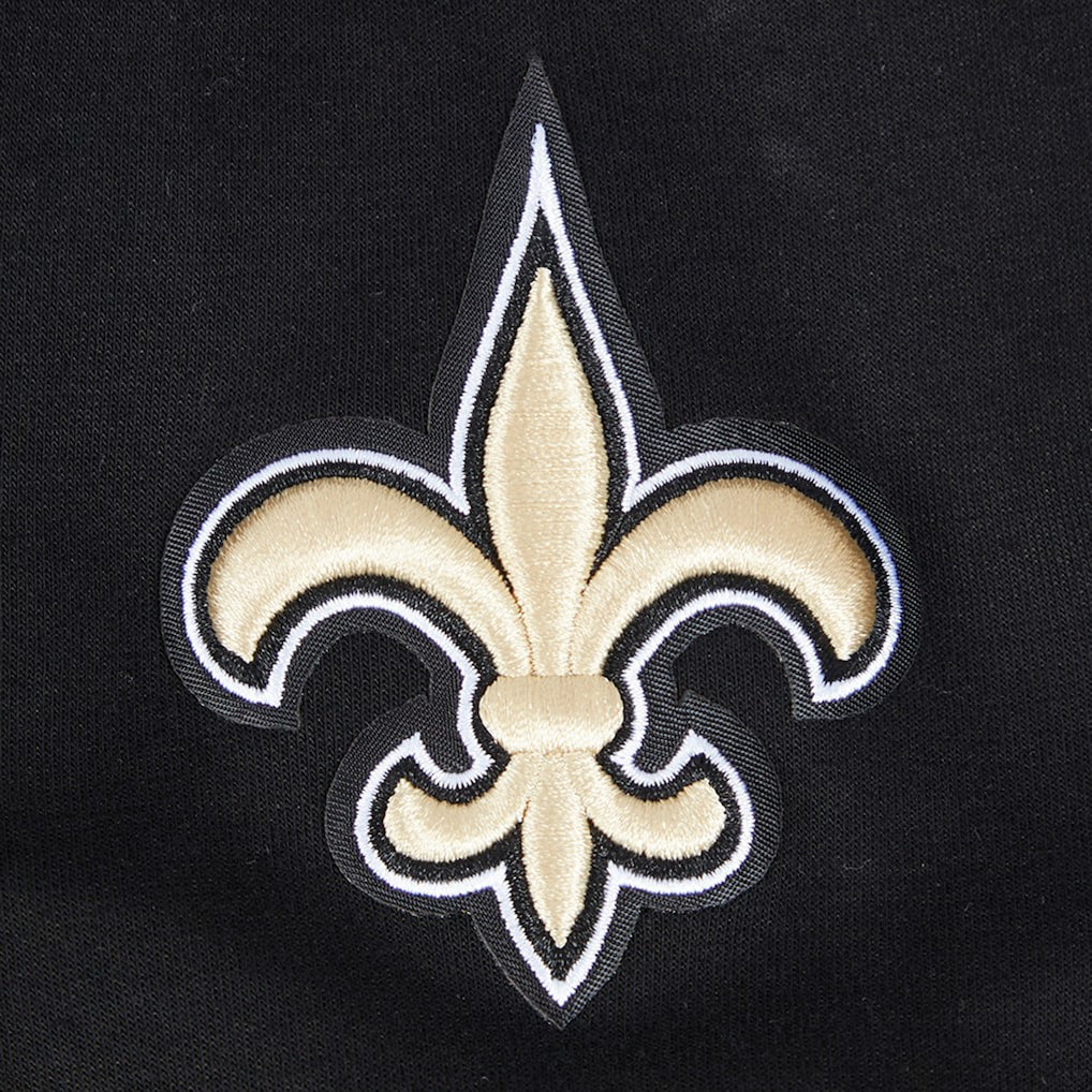 New Orleans Saints Pro Standard Women's Split Logo Full-Zip Hoodie - Black Hoodies