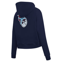 Tennessee Titans Pro Standard Women's Split Logo Full-Zip Hoodie - Navy Hoodies