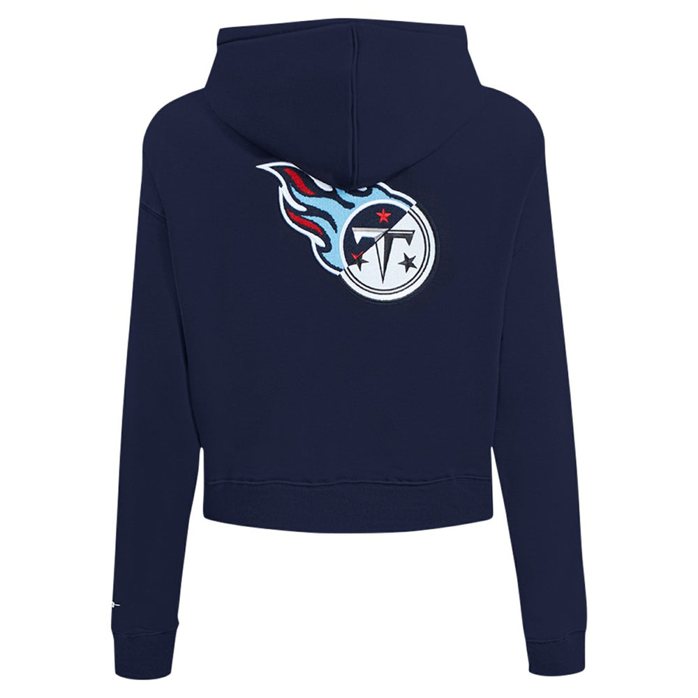 Tennessee Titans Pro Standard Women's Split Logo Full-Zip Hoodie - Navy Hoodies