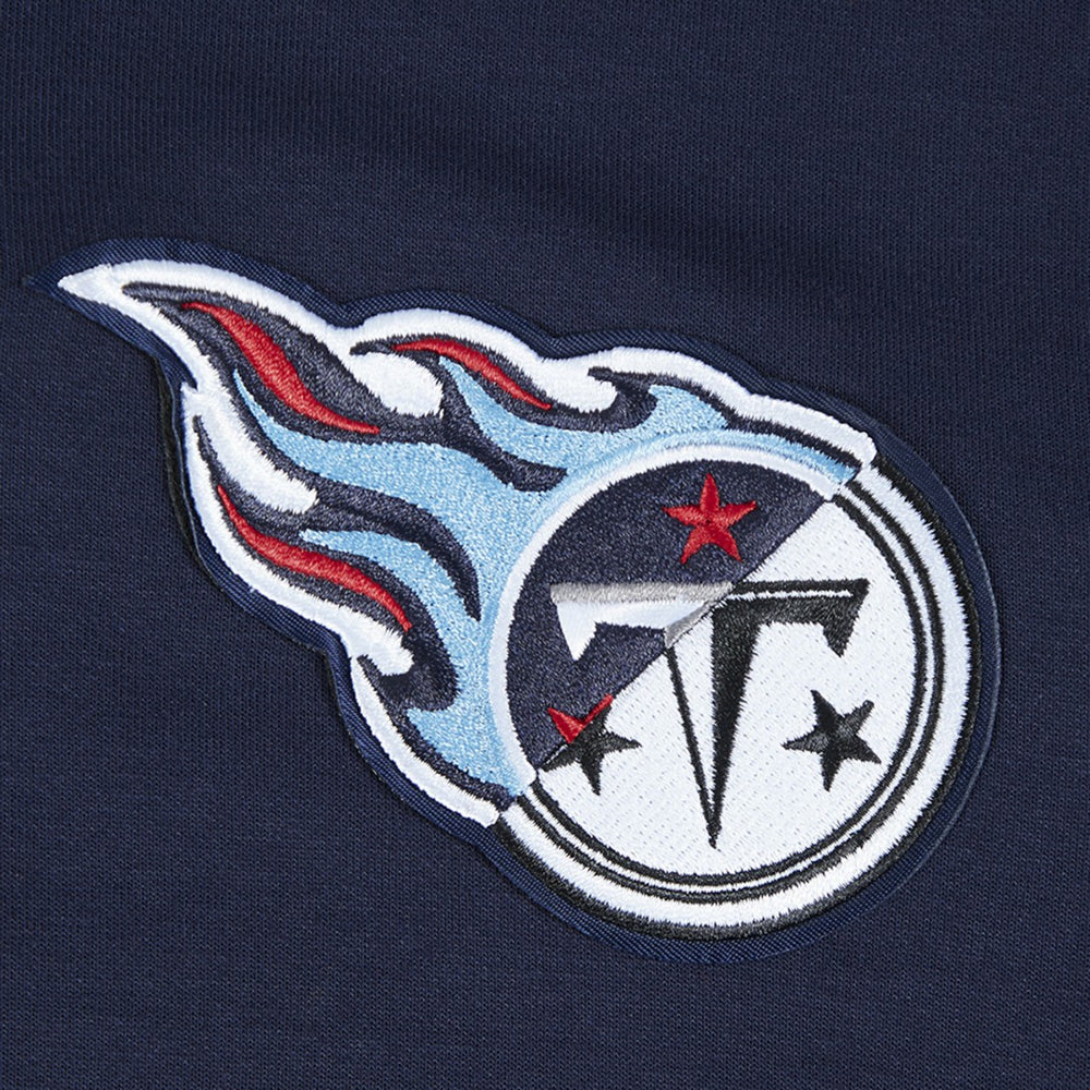 Tennessee Titans Pro Standard Women's Split Logo Full-Zip Hoodie - Navy Hoodies