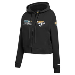 Jacksonville Jaguars Pro Standard Women's Split Logo Full-Zip Hoodie - Black Hoodies