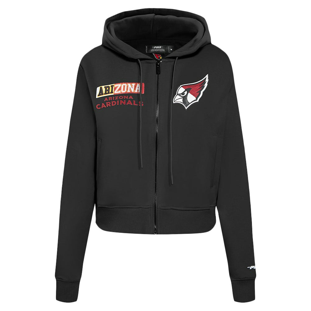 Arizona Cardinals Pro Standard Women's Split Logo Full-Zip Hoodie - Black Hoodies