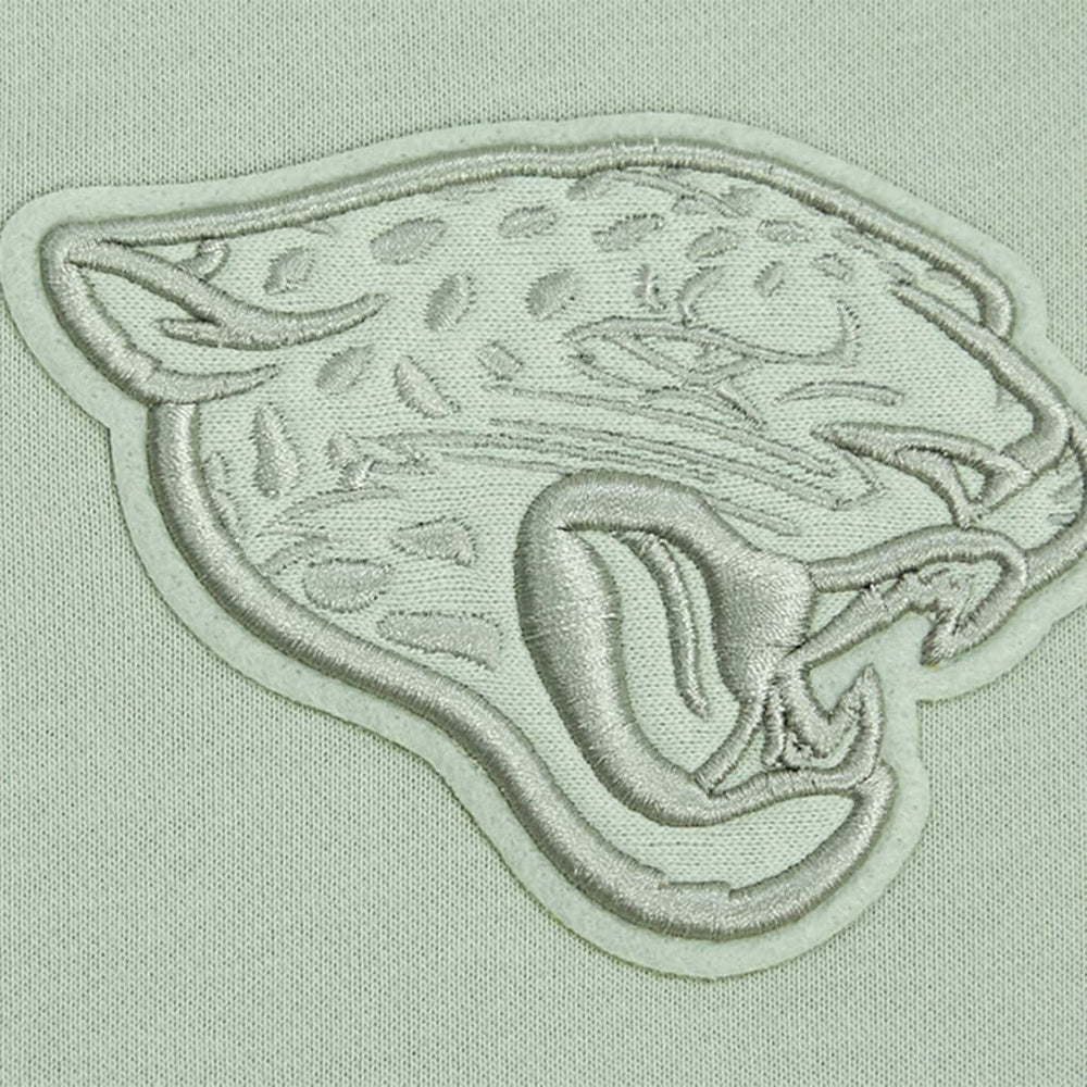 Jacksonville Jaguars Pro Standard Women's Oversized Cropped Neutral Pullover Sweatshirt - Light Green Pullover