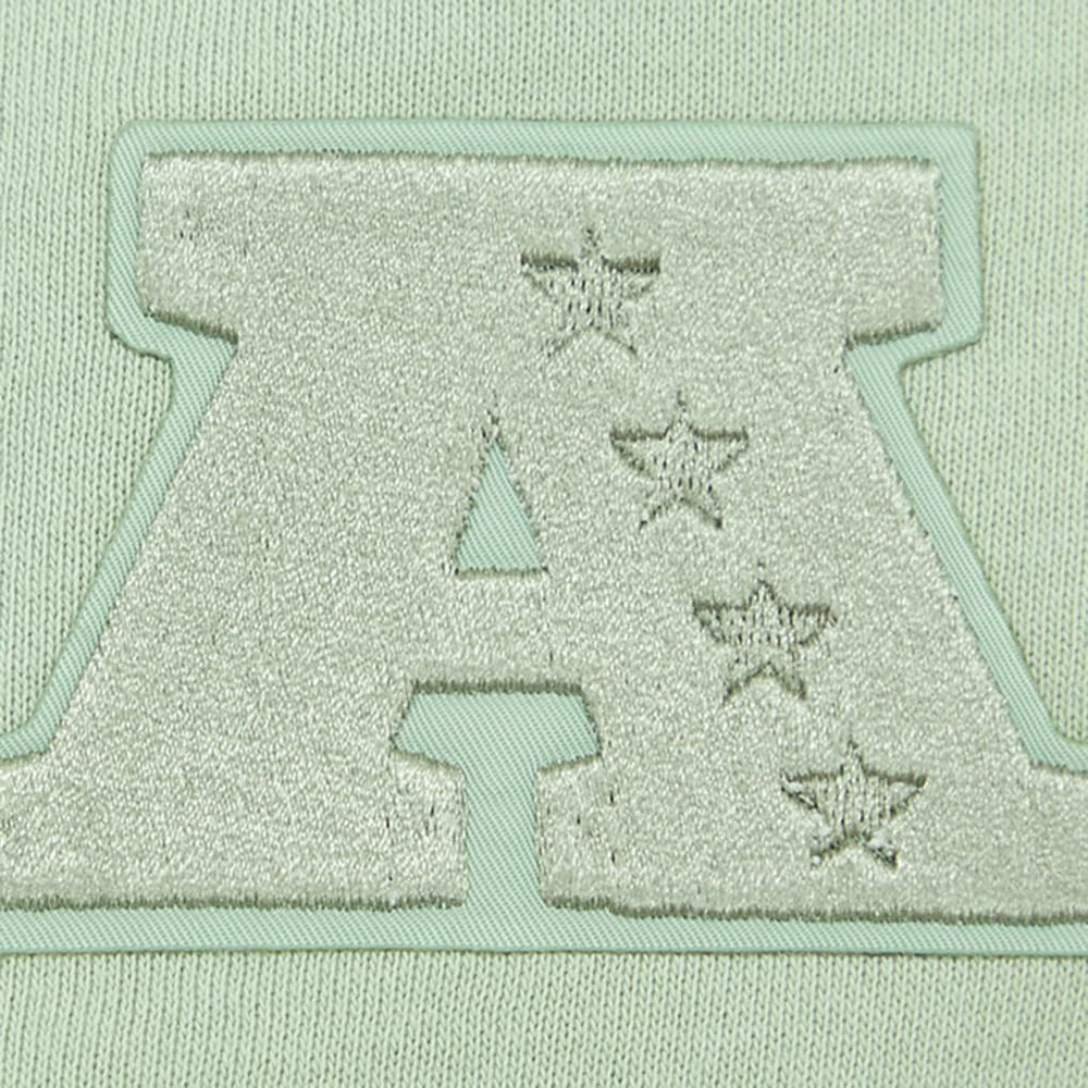 New York Jets Pro Standard Women's Oversized Cropped Neutral Pullover Sweatshirt - Light Green Pullover