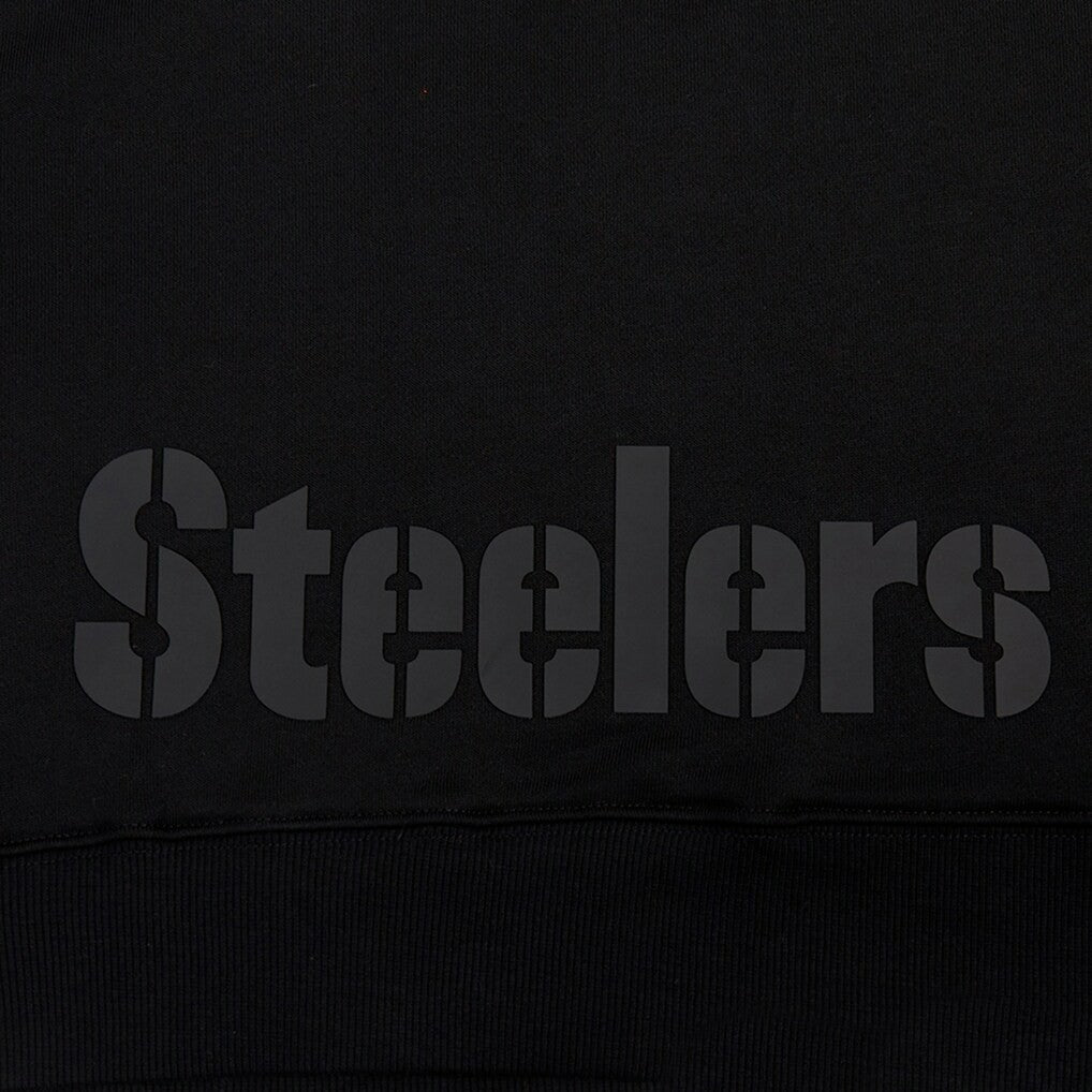 Pittsburgh Steelers Pro Standard Women's Jeweled Cropped Pullover Hoodie - Black Hoodies