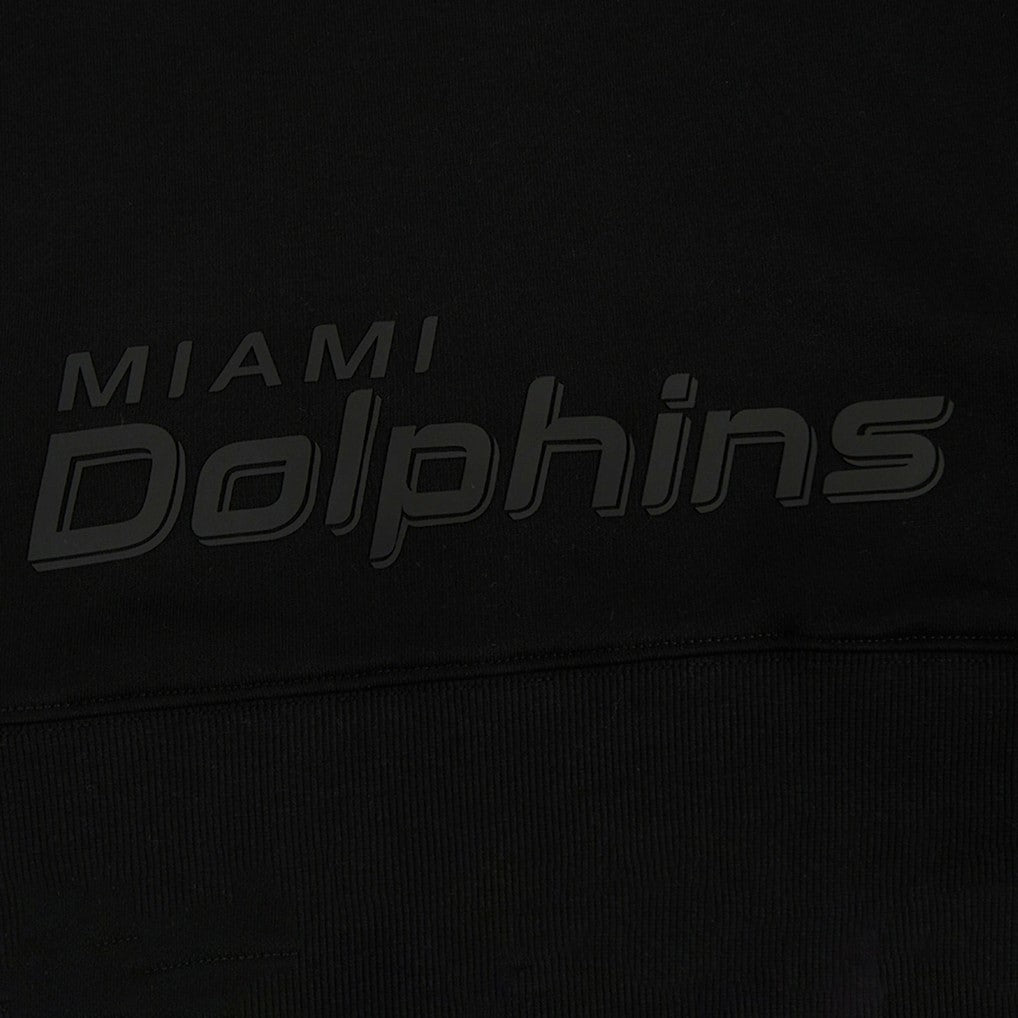 Miami Dolphins Pro Standard Women's Jeweled Cropped Pullover Hoodie - Black Hoodies