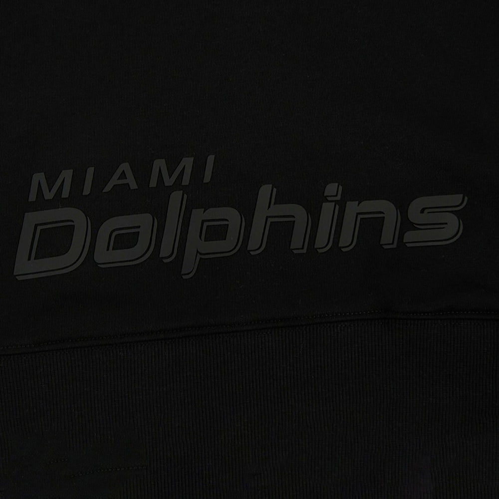 Miami Dolphins Pro Standard Women's Jeweled Cropped Pullover Hoodie - Black Hoodies
