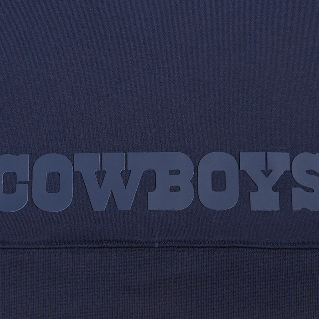 Dallas Cowboys Pro Standard Women's Jeweled Cropped Pullover Hoodie - Navy Hoodies