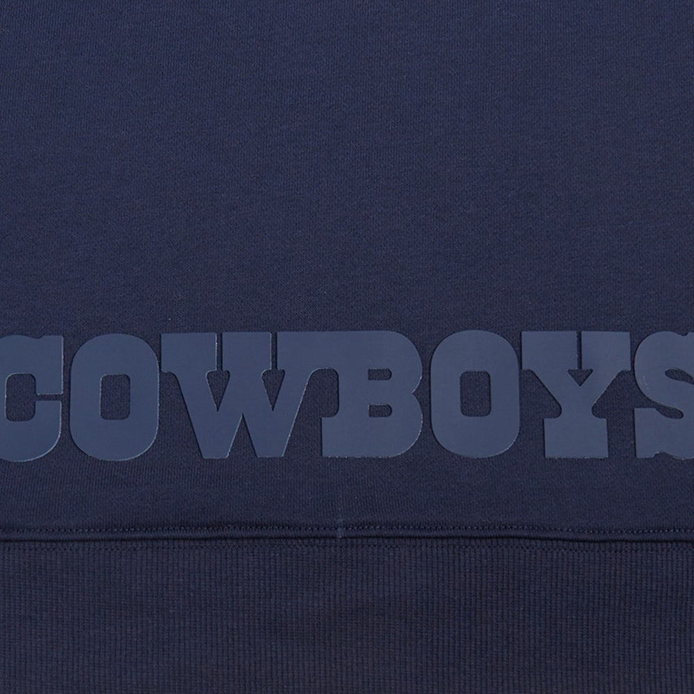 Dallas Cowboys Pro Standard Women's Jeweled Cropped Pullover Hoodie - Navy Hoodies