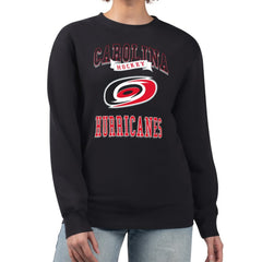 Carolina Hurricanes G-III 4Her by Carl Banks Women's Team Logo Tri-Blend Fleece Pullover Sweatshirt - Black | US 201612697