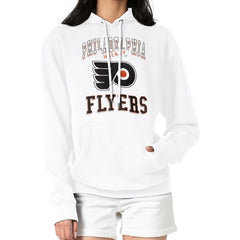 Philadelphia Flyers G-III 4Her by Carl Banks Women's Team Logo Tri-Blend Fleece Pullover Hoodie - White | US 201612746