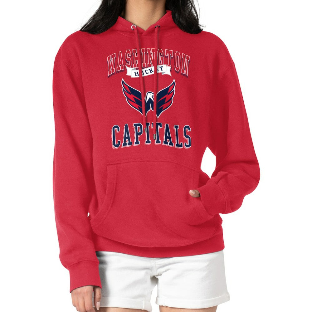 Washington Capitals G-III 4Her by Carl Banks Women's Team Logo Tri-Blend Fleece Pullover Hoodie - Red | US 201612748