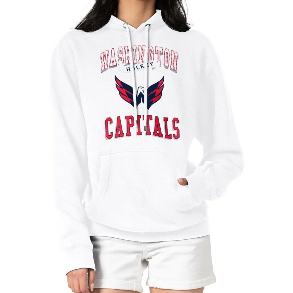 Washington Capitals G-III 4Her by Carl Banks Women's Team Logo Tri-Blend Fleece Pullover Hoodie - White | US 201612760