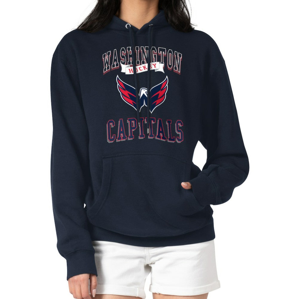 Washington Capitals G-III 4Her by Carl Banks Women's Team Logo Tri-Blend Fleece Pullover Hoodie - Navy | US 201612796