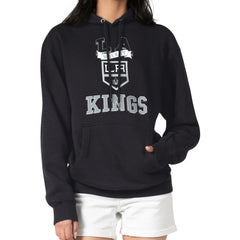 Los Angeles Kings G-III 4Her by Carl Banks Women's Team Logo Tri-Blend Fleece Pullover Hoodie - Black | US 201612813