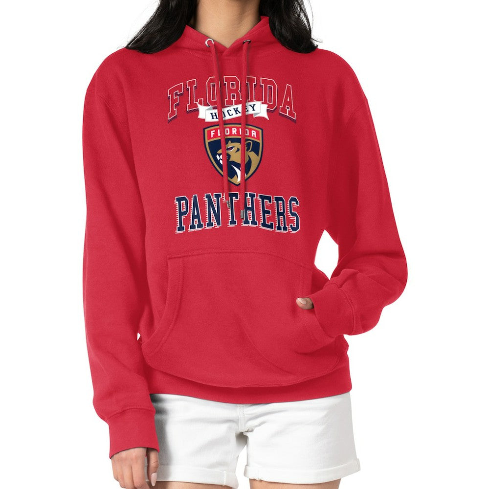 Florida Panthers G-III 4Her by Carl Banks Women's Team Logo Tri-Blend Fleece Pullover Hoodie - Red | US 201612820