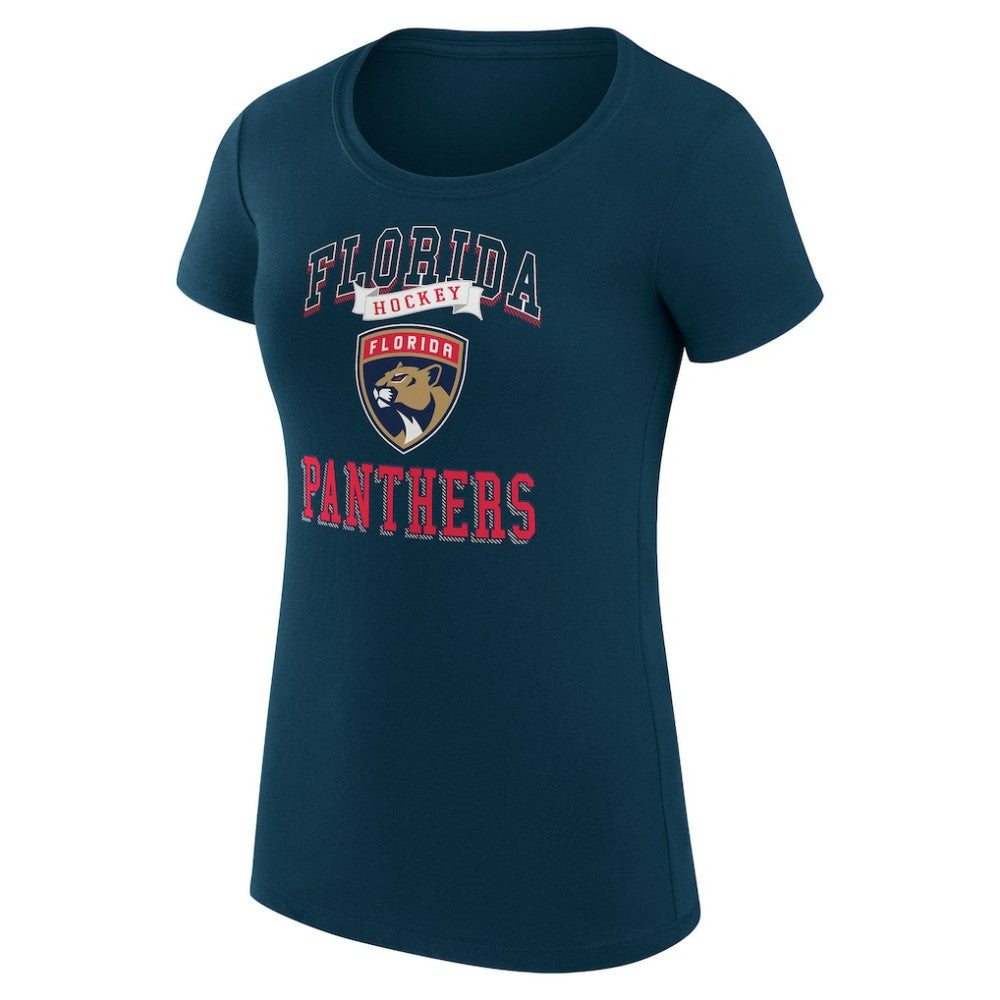 Florida Panthers G-III 4Her by Carl Banks Women's Super-Slim Fit Lightweight Team Logo Graphic T-Shirt - Navy | US 201612864