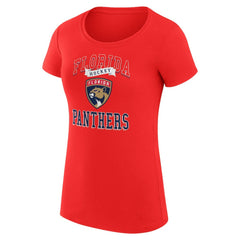 Florida Panthers G-III 4Her by Carl Banks Women's Super-Slim Fit Lightweight Team Logo Graphic T-Shirt - Red | US 201612883