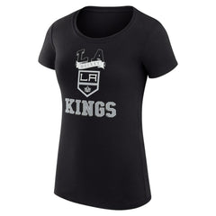 Los Angeles Kings G-III 4Her by Carl Banks Women's Super-Slim Fit Lightweight Team Logo Graphic T-Shirt - Black | US 201612885