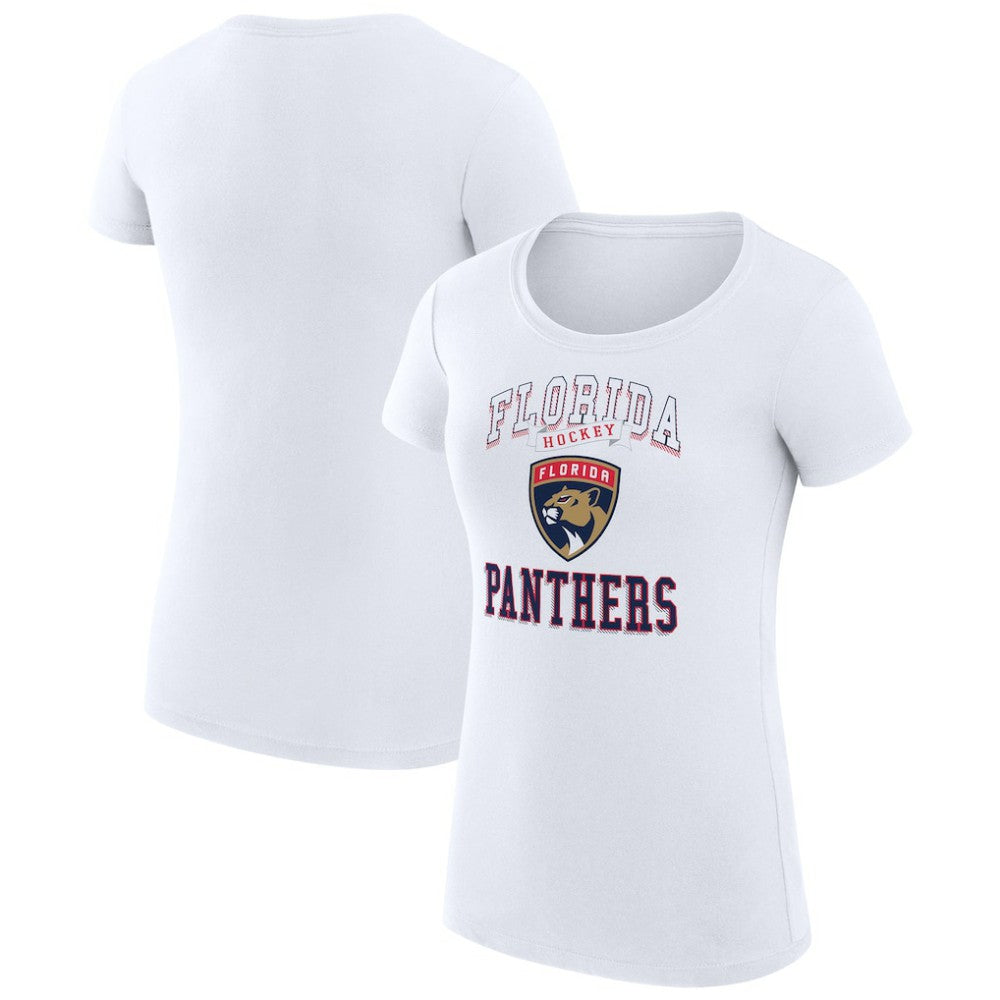 Florida Panthers G-III 4Her by Carl Banks Women's Super-Slim Fit Lightweight Team Logo Graphic T-Shirt - White | US 201612887