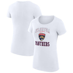 Florida Panthers G-III 4Her by Carl Banks Women's Super-Slim Fit Lightweight Team Logo Graphic T-Shirt - White | US 201612887