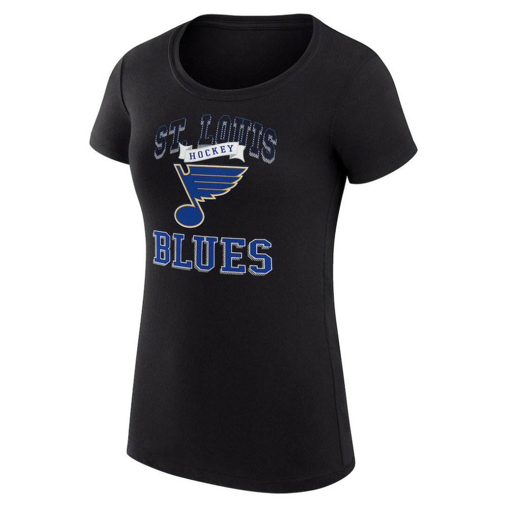 St. Louis Blues G-III 4Her by Carl Banks Women's Super-Slim Fit Lightweight Team Logo Graphic T-Shirt - Black | US 201612898
