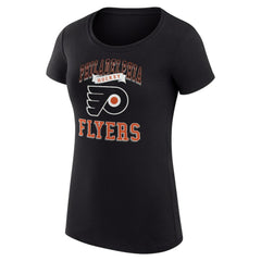 Philadelphia Flyers G-III 4Her by Carl Banks Women's Super-Slim Fit Lightweight Team Logo Graphic T-Shirt - Black | US 201612911
