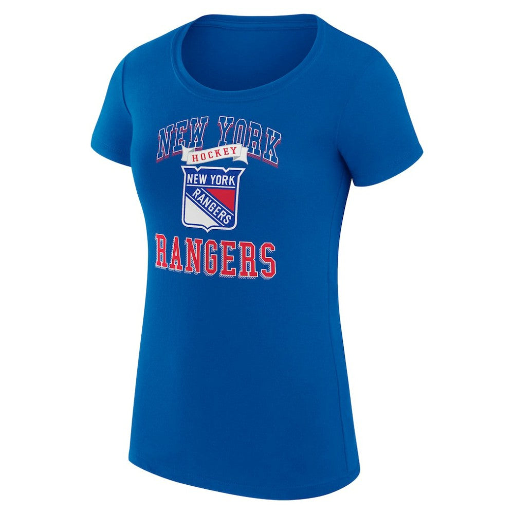 New York Rangers G-III 4Her by Carl Banks Women's Super-Slim Fit Lightweight Team Logo Graphic T-Shirt - Blue | US 201612923