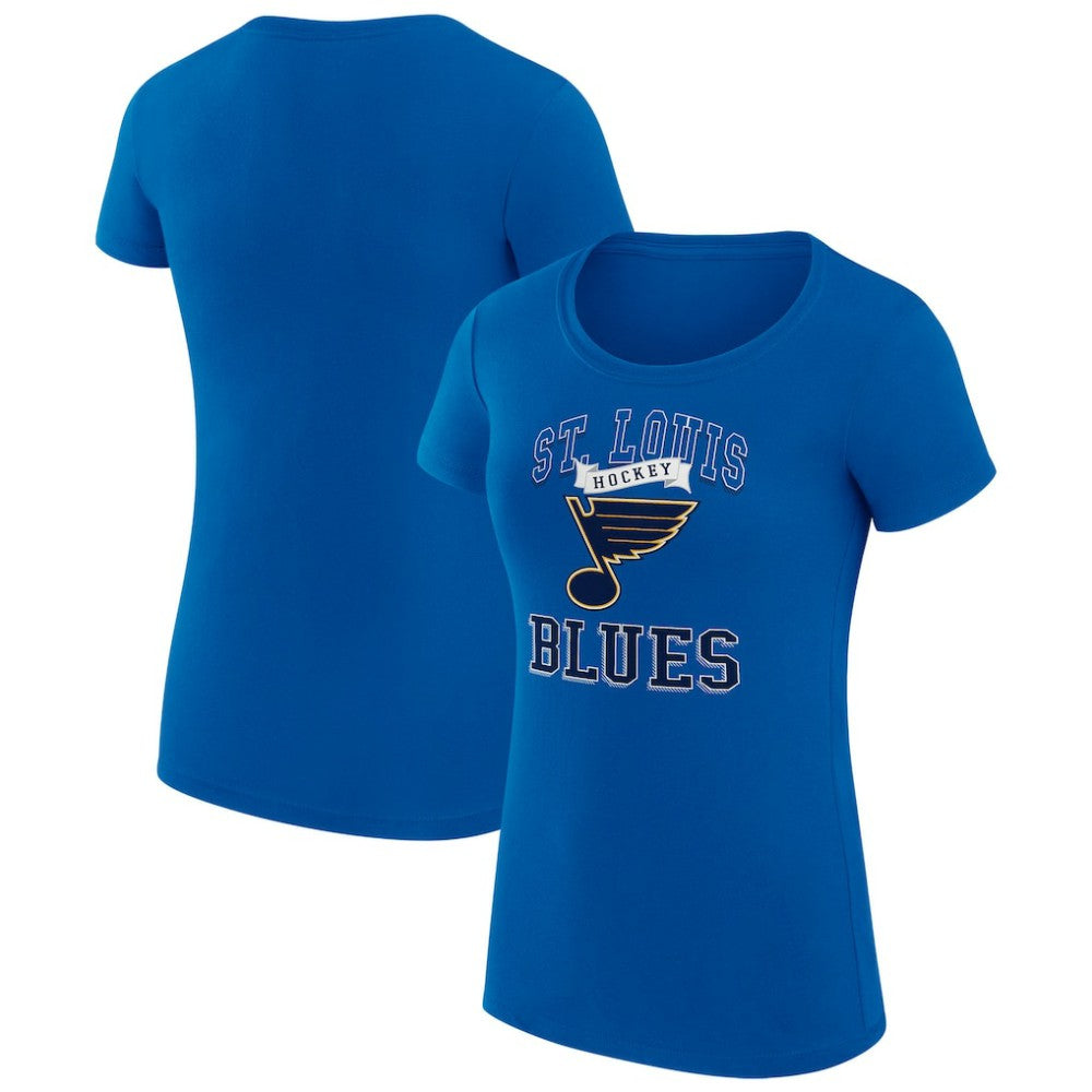St. Louis Blues G-III 4Her by Carl Banks Women's Super-Slim Fit Lightweight Team Logo Graphic T-Shirt - Blue | US 201612928