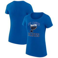 St. Louis Blues G-III 4Her by Carl Banks Women's Super-Slim Fit Lightweight Team Logo Graphic T-Shirt - Blue | US 201612928