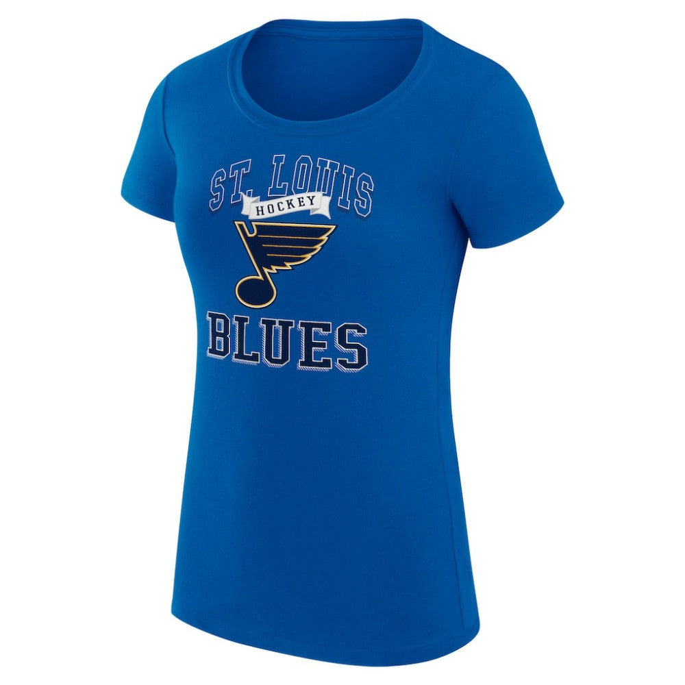 St. Louis Blues G-III 4Her by Carl Banks Women's Super-Slim Fit Lightweight Team Logo Graphic T-Shirt - Blue | US 201612928