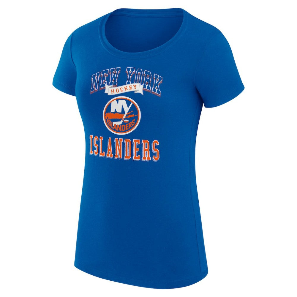 New York Islanders G-III 4Her by Carl Banks Women's Super-Slim Fit Lightweight Team Logo Graphic T-Shirt - Royal | US 201612933