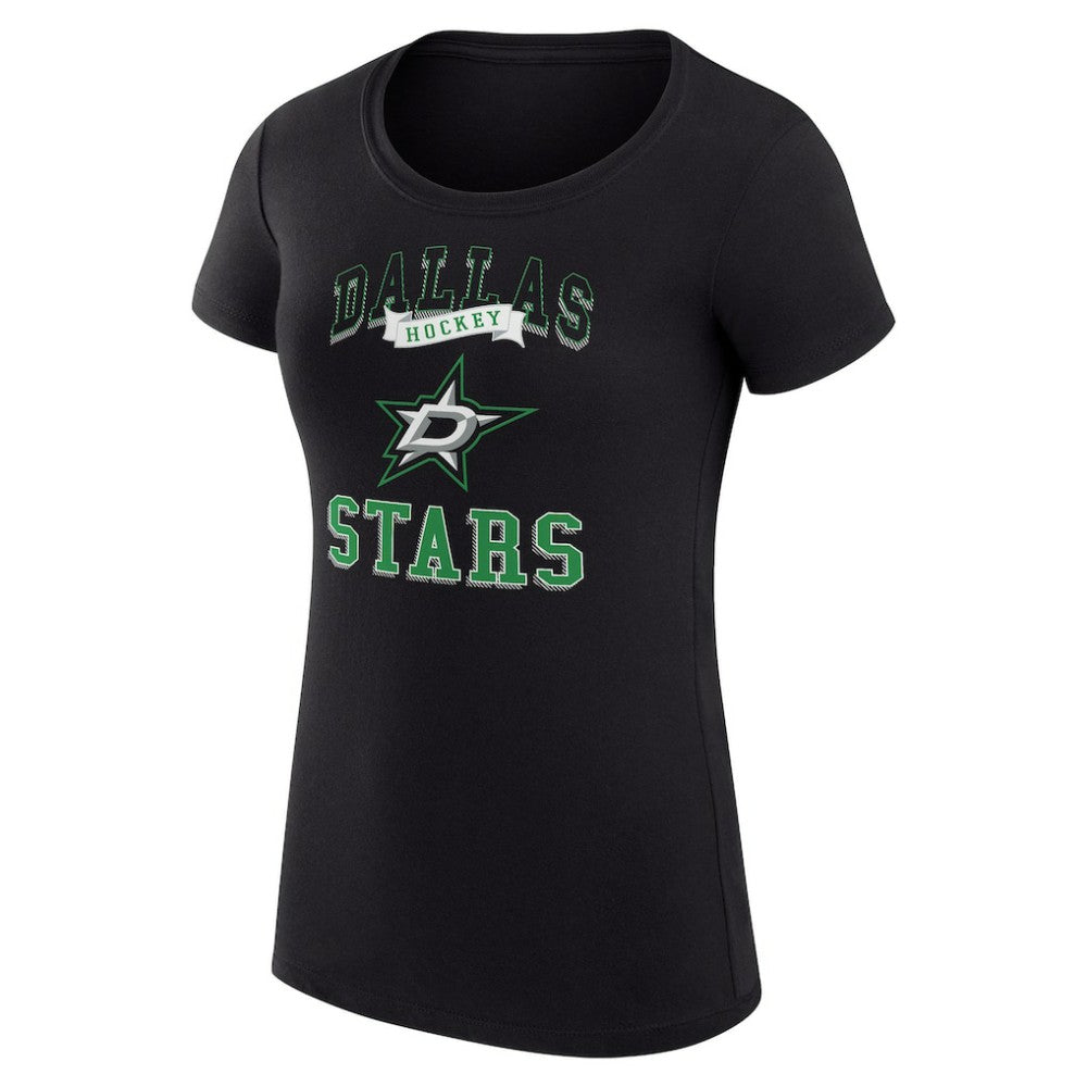 Dallas Stars G-III 4Her by Carl Banks Women's Super-Slim Fit Lightweight Team Logo Graphic T-Shirt - Black | US 201612935