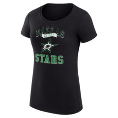 Dallas Stars G-III 4Her by Carl Banks Women's Super-Slim Fit Lightweight Team Logo Graphic T-Shirt - Black | US 201612935