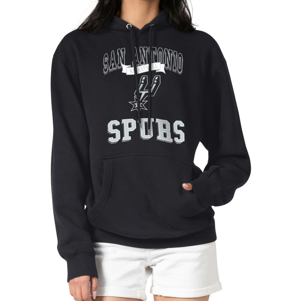 San Antonio Spurs G-III 4Her by Carl Banks Women's Graphic Fleece Pullover Hoodie Black