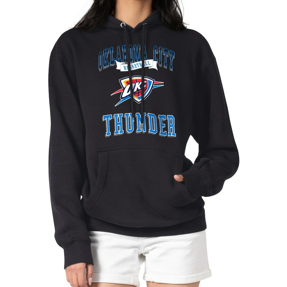 Oklahoma City Thunder G-III 4Her by Carl Banks Women's Graphic Fleece Pullover Hoodie Black
