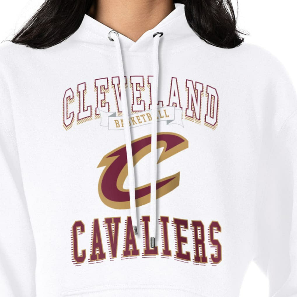 Cleveland Cavaliers G-III 4Her by Carl Banks Women's Graphic Fleece Pullover Hoodie White outlet