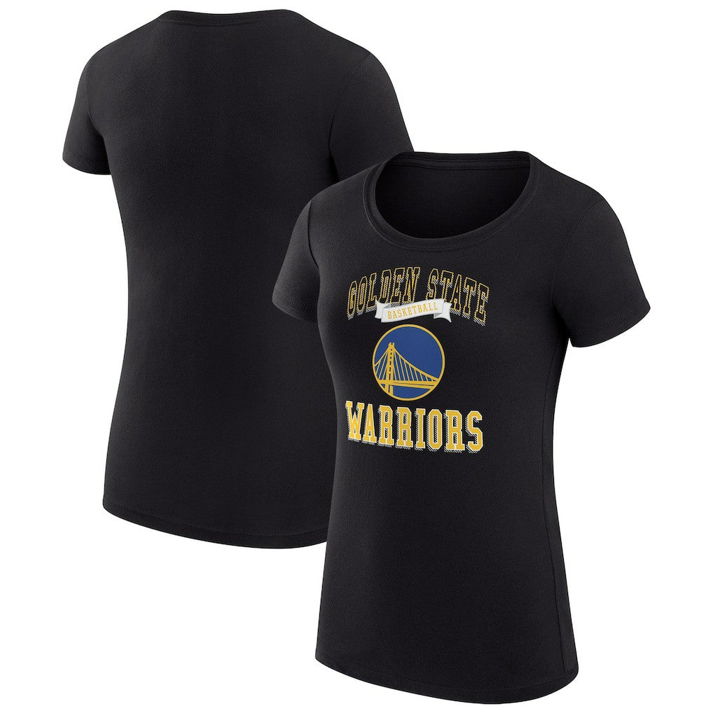 Golden State Warriors G-III 4Her by Carl Banks Women's Super-Slim Fit Lightweight Team Logo T-Shirt Black