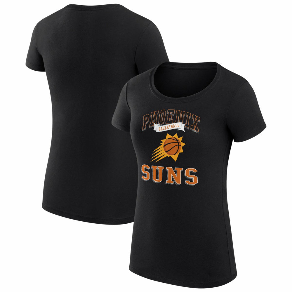 Phoenix Suns G-III 4Her by Carl Banks Women's Super-Slim Fit Lightweight Team Logo T-Shirt Black outlet