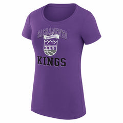 Sacramento Kings G-III 4Her by Carl Banks Women's Super-Slim Fit Lightweight Team Logo T-Shirt Purple outlet