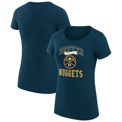 Denver Nuggets G-III 4Her by Carl Banks Women's Super-Slim Fit Lightweight Team Logo T-Shirt Navy