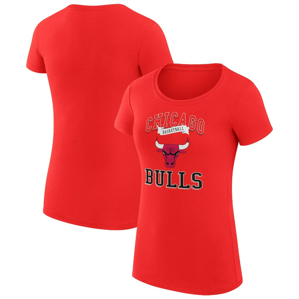Chicago Bulls G-III 4Her by Carl Banks Women's Super-Slim Fit Lightweight Team Logo T-Shirt Red outlet