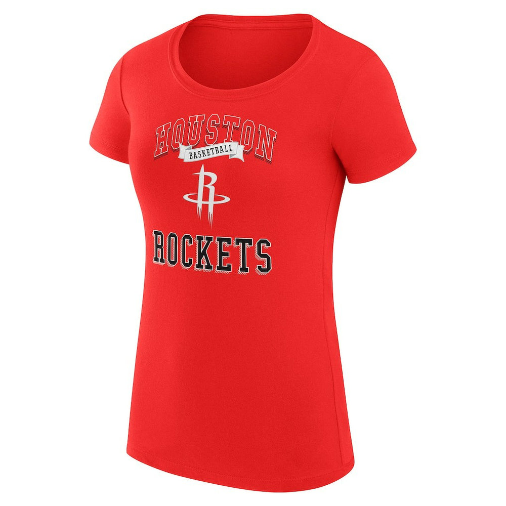 Houston Rockets G-III 4Her by Carl Banks Women's Super-Slim Fit Lightweight Team Logo T-Shirt Red