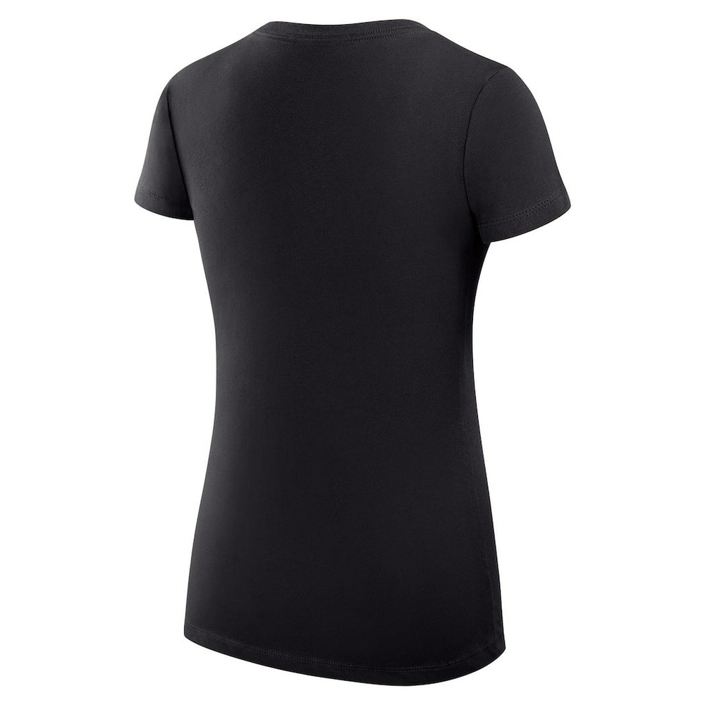 Golden State Warriors G-III 4Her by Carl Banks Women's Super-Slim Fit Lightweight Team Logo V-Neck T-Shirt Black