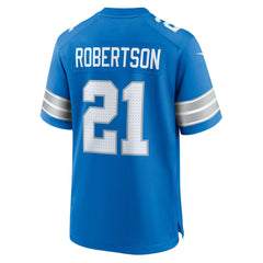 Amik Robertson Detroit Lions Game Jersey - Blue Jerseys
