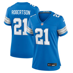 Amik Robertson Detroit Lions Women's Team Game Jersey - Blue Jerseys