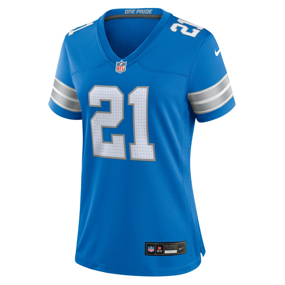Amik Robertson Detroit Lions Women's Team Game Jersey - Blue Jerseys